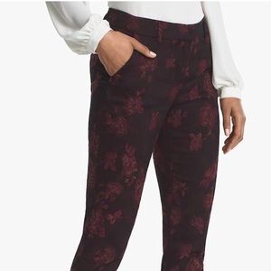 WHBM floral cropped pants